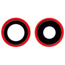 Стекло камеры для Apple iPhone 12 mini в рамке (Red) (Original)