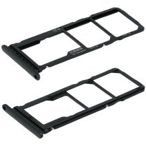 Держатель SIM-карты для Huawei P40 Lite E (версия на 2×SIM) (Black)