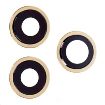 Скло камери для Apple iPhone 12 Pro в рамці (Gold) (Original)