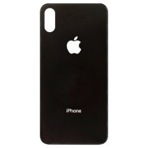 Задняя крышка для Apple iPhone Xs (Black) (Большое отверстие)