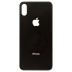 Задня кришка для iPhone XS (Black) (Більший отвір)