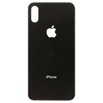 Задняя крышка для Apple iPhone Xs (Black) (Стандартное отверстие)