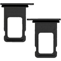 Держатель SIM-карты для Apple iPhone Xr (версия на 2×SIM) (Black)