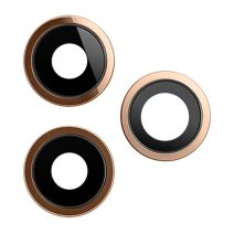Стекло камеры для Apple iPhone 11 Pro в рамке (Gold) (Original)