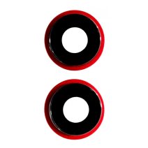 Стекло камеры для Apple iPhone 11 в рамке (Red)