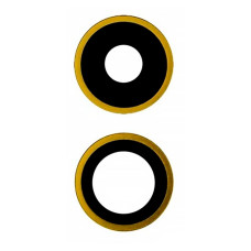 Скло камери для iPhone 11 в рамці (Yellow)