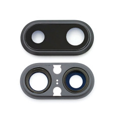 Скло камери для Apple iPhone 8 Plus в рамці (Black)