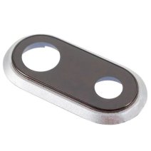 Скло камери для Apple iPhone 8 Plus в рамці (Silver)