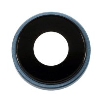 Стекло камеры для Apple iPhone Xr в рамке (Blue) (Original)