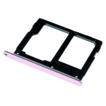 Держатель SIM-карты и карты памяти для Samsung A310 Galaxy A3 (2016) (версия на 2×SIM) (Pink)