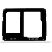 Держатель SIM-карты и карты памяти для Samsung A310 Galaxy A3 (2016) (версия на 2×SIM) (White)