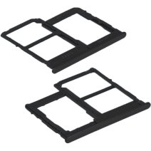 Держатель SIM-карты и карты памяти для Samsung A315 Galaxy A31 (2020) (версия на 2×SIM) (Black)