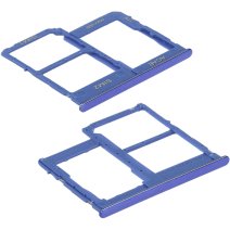 Держатель SIM-карты и карты памяти для Samsung A315 Galaxy A31 (2020) (2×SIM, карта памяти) (Blue)