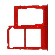 Держатель SIM-карты и карты памяти для Samsung A315 Galaxy A31 (2020) (версия на 2×SIM) (Red)