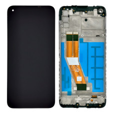 Дисплей для Samsung M115 Galaxy M11 (2020) с тачскрином в рамке (Black) (Original PRC)