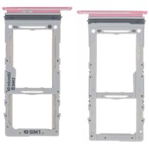 Держатель SIM-карты и карты памяти для Samsung G981 Galaxy S20 (5G) (версия на 2×SIM) (Cloud pink)