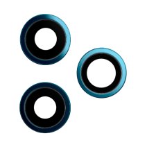 Скло камери для Apple iPhone 12 Pro в рамці (Blue) (Original)