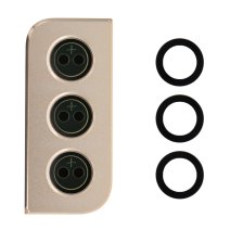 Стекло камеры для Samsung G996 Galaxy S21 Plus в рамке (Phantom gold) (Original)