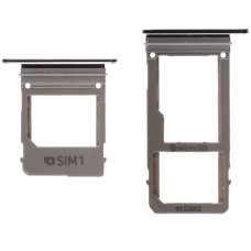 Держатель SIM-карты для Samsung A720 Galaxy A7 (2017) (Black) Dual Sim