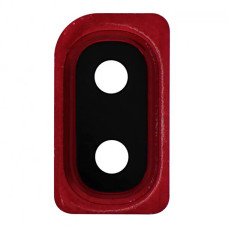 Стекло камеры для Samsung A202 Galaxy A20e (2019) в рамке (Red)