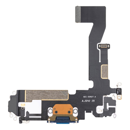 Шлейф для iPhone 12 с разъемом зарядки (Blue) (Original)