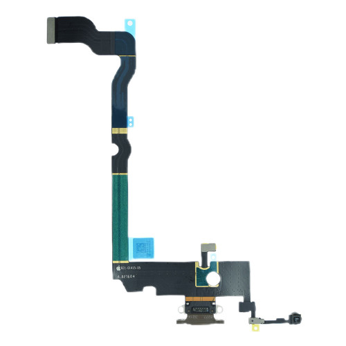 Шлейф для iPhone Xs Max з роз’ємом зарядки (Gold) (Original)