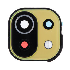 Скло камери для Xiaomi Mi 11 Lite (5G) в рамці (Yellow) (Original)