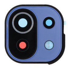 Скло камери для Xiaomi Mi 11 Lite в рамці (Blue) (Original)