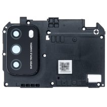 Стекло камеры для Poco M3 в рамке (Black)