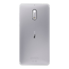 Задняя крышка для Nokia 6 (Silver) (Original)
