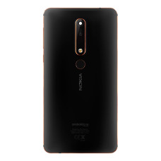 Задня кришка для Nokia 6.1 (Black) (Original) зі сканером відбитків пальців