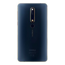 Задняя крышка для Nokia 6.1 (Blue) (Original) со сканером отпечатков пальцев