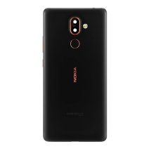 Задняя крышка для Nokia 7 Plus (Black) (Original) со сканером отпечатков пальцев