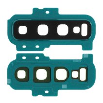 Скло камери для Samsung G975 Galaxy S10 Plus в рамці (Green) (Original)