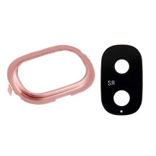 Скло камери для Samsung J250 Galaxy J2 (2018) в рамці (Pink)