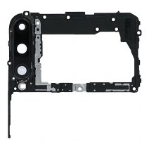 Стекло камеры для Huawei P40 Lite E в рамке (Black) (Original)