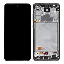 Дисплей для Samsung A725 Galaxy A72 (2021) з тачскріном в рамці (Black) (Original)