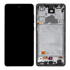 Дисплей для Samsung A725 Galaxy A72 (2021) з тачскріном в рамці (Black) (Original)