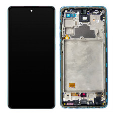 Дисплей для Samsung A725 Galaxy A72 (2021) з тачскріном в рамці (Blue) (Original)