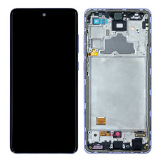Дисплей для Samsung A725 Galaxy A72 (2021) з тачскріном в рамці (Light violet) (Original)