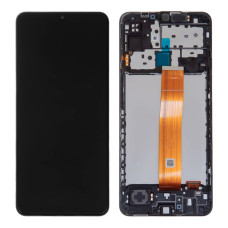 Дисплей для Samsung M127 Galaxy M12 (2021) с тачскрином в рамке (Black) (Original)