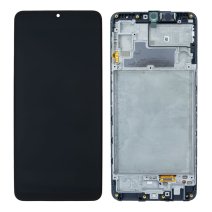 Дисплей для Samsung M225 Galaxy M22 (2021) с тачскрином в рамке (Black) (Original)