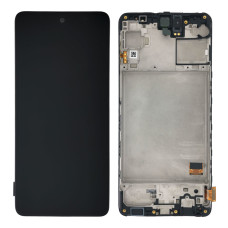 Дисплей для Samsung M317 Galaxy M31s (2020) с тачскрином в рамке (Black) (Original)
