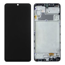 Дисплей для Samsung M325 Galaxy M32 (2021) с тачскрином в рамке (Black) (Original)