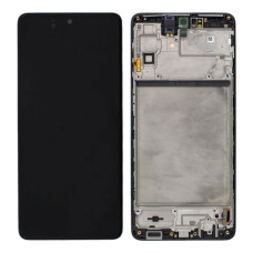 Дисплей для Samsung M515 Galaxy M51 (2020) с тачскрином в рамке (Black) (Original)