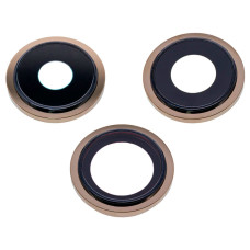 Стекло камеры для iPhone 13 Pro в рамке (Gold) (Original)
