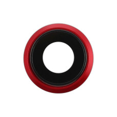 Скло камери для Apple iPhone 8 в рамці (Red)