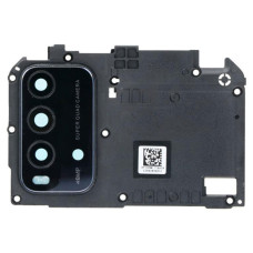 Стекло камеры для Xiaomi Redmi 9T в рамке (Black)