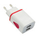 Сетевое зарядное устройство для Lenovo 2xUSB-A (5W · 1A) (тех. пак) (White)