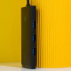 USB-хаб Baseus Lite Series 4в1 Type-C (4xUSB 3.0 · 0.25 м) (Black)